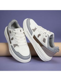 Red Tape - Women Colorblocked White and Tan Lifestyle Sneakers