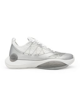 Red Tape - Men Colorblocked White And Grey Basketball Shoes