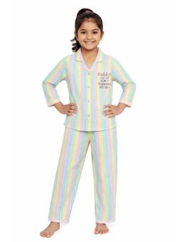 Shopbloom - Daddy and Mama's Girl Glitter Print Long Sleeve Kids Sleepsuit