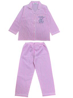 Shopbloom - Daddy and Mama's Girl Blue Glitter Print Long Sleeve Kids Sleepsuit