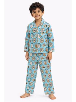 Shopbloom - Happy Tails Print Long Sleeve Kids Sleepsuit