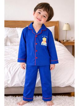 Shopbloom - Cute Little King Print Long Sleeve Kids Sleepsuit