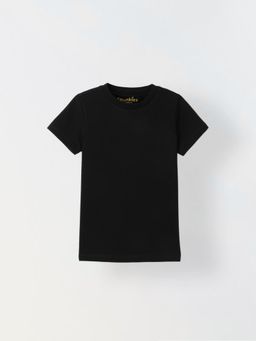 Spunkies - Kids Solid Black T-Shirt