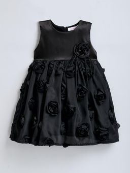 Hopscotch - Floral Applique Party Dress