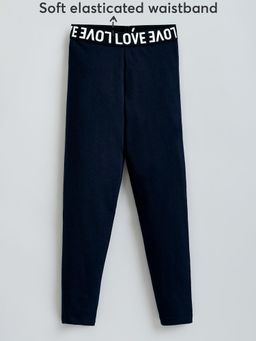 Hopscotch - Slogan Elastic Skinny Fit Leggings