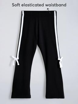 Hopscotch - Flared Hem Bow Tie Skinny Fit Legging