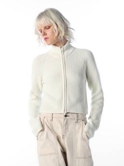 ONLY - Women Solid Regular Fit White Sweater