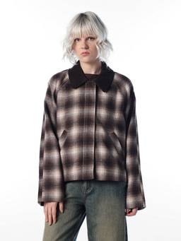 ONLY - Women Checked Regular Fit Brown Jacket