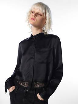 ONLY - Women Solid Regular Fit Black Shirt