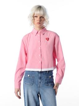 ONLY - Women Striped Relaxed Fit Pink Shirt