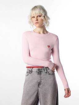 ONLY - Women Solid Regular Fit Pink T-Shirt