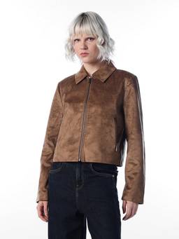 ONLY - Women Solid Regular Fit Brown Jacket