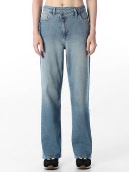 ONLY - Women Solid Straight Fit High Rise Blue Jeans