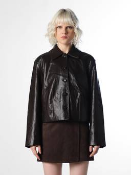 ONLY - Women Solid Regular Fit Dark Black Jacket