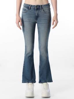 ONLY - Women Solid Mid Rise Blue Jeans