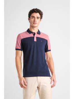 Van Heusen - Men Multi-Color Solid Collar Neck Polo T-Shirt