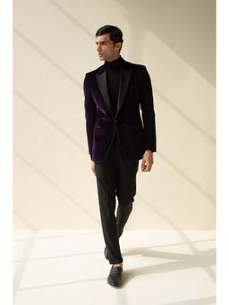 Philocaly - Ayr Regular Fit Wine Blazer