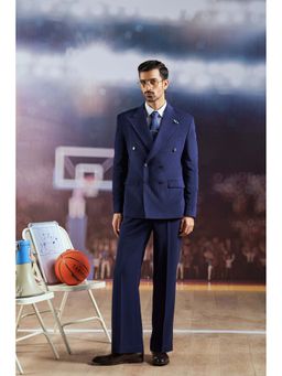 Philocaly - Riley Slim Fit Navy Blue Blazer