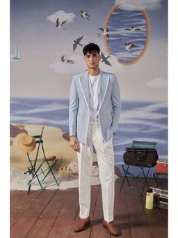 Philocaly - Plav Regular Fit Blue Blazer