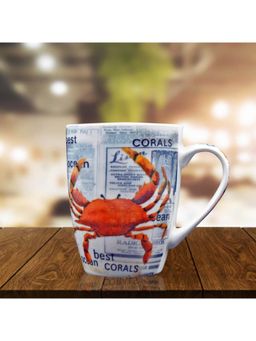 Kookee - Multi-Color Printed Ceramic Coffee or Tea Mug with Handle - 325Ml