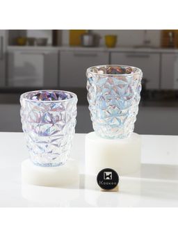 Kookee - Transparent Crystal Drinking Glasses (Pack of 2)