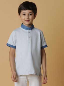 Tales & Stories - Blue Printed T-Shirt for Boys