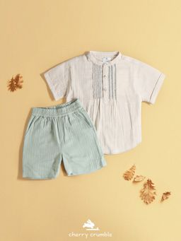 CHERRY CRUMBLE BY NITT HYMAN - Boys Regular Length Top & Shorts (Set of 2)