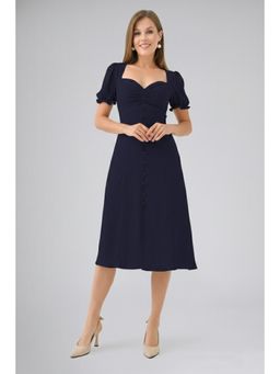 Twenty Dresses by Nykaa Fashion - Womens Solid Navy Blue Dress