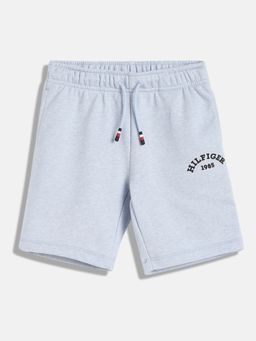 Tommy Hilfiger - Boys Logo Regular-Fit Cotton Blue Shorts