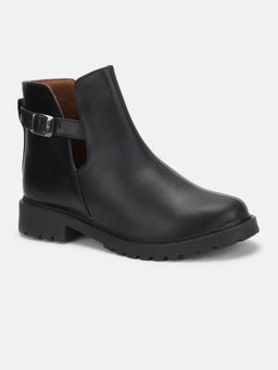 Marc Loire - Women Black Solid Platform Boots