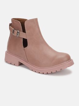 Marc Loire - Women Nude Solid Platform Boots