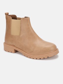 Marc Loire - Women Beige Solid Platform Boots