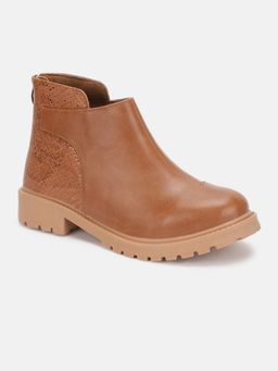 Marc Loire - Women Tan Solid Platform Boots