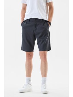 Snitch - Grey Solid Regular Fit Shorts