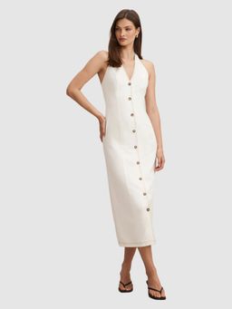 Forever New - Amy Halter Denim Midi Dress