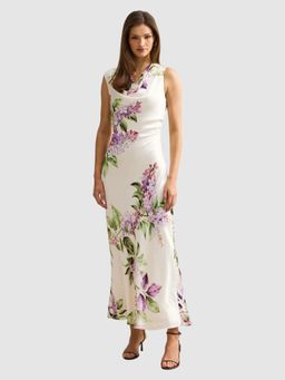 Forever New - Ainsley Draped Satin Maxi Dress