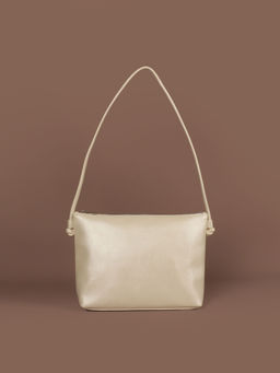 The House Of Ganges - Slindon Vegan Leather Sling Handbag Powder Off White (M)