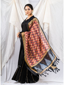 Tapestry - Black Kurta With Flared Palazzo And Printed Dupatta (Set of 3)
