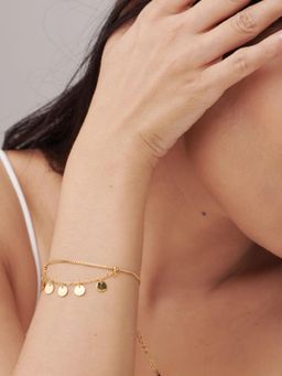 Palmonas - Tiny Plates Bracelet for Womens Waterproof & Anti-Tarnish