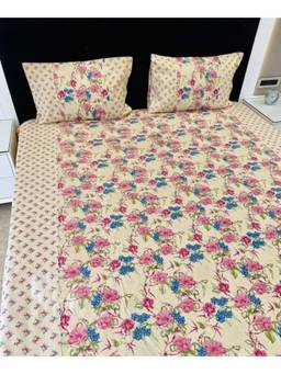 Videksha Home & Lifestyle - Ajrakh Super Jumbo King Size Bedsheet