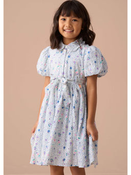 ANGEL & ROCKET - Printed A-Line Fit Dress and Belt