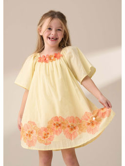 ANGEL & ROCKET - Embroidered A-Line Fit Dress