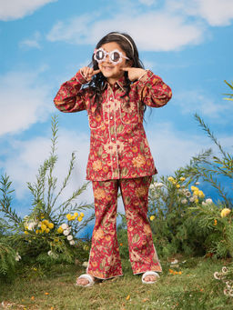 Vastramay - Floral Regular Fit Shirt and Pant (Set of 2)