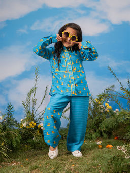 Vastramay - Printed Regular Fit Shirt and Pant (Set of 2)