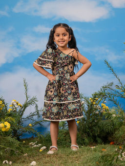 Vastramay - Printed A-Line Fit Dress