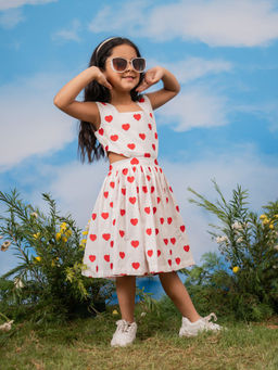 Vastramay - Embroidered A-Line Fit Dress