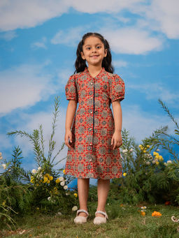 Vastramay - Printed A-Line Fit Dress