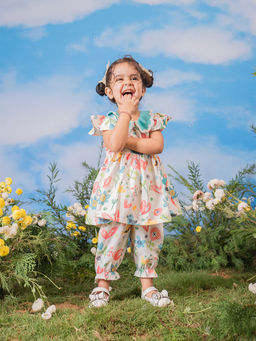 Vastramay - Printed Regular Fit Top and Pant (Set of 2)