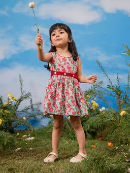 Vastramay - Printed A-Line Fit Dress