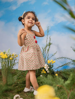 Vastramay - Printed A-Line Fit Dress